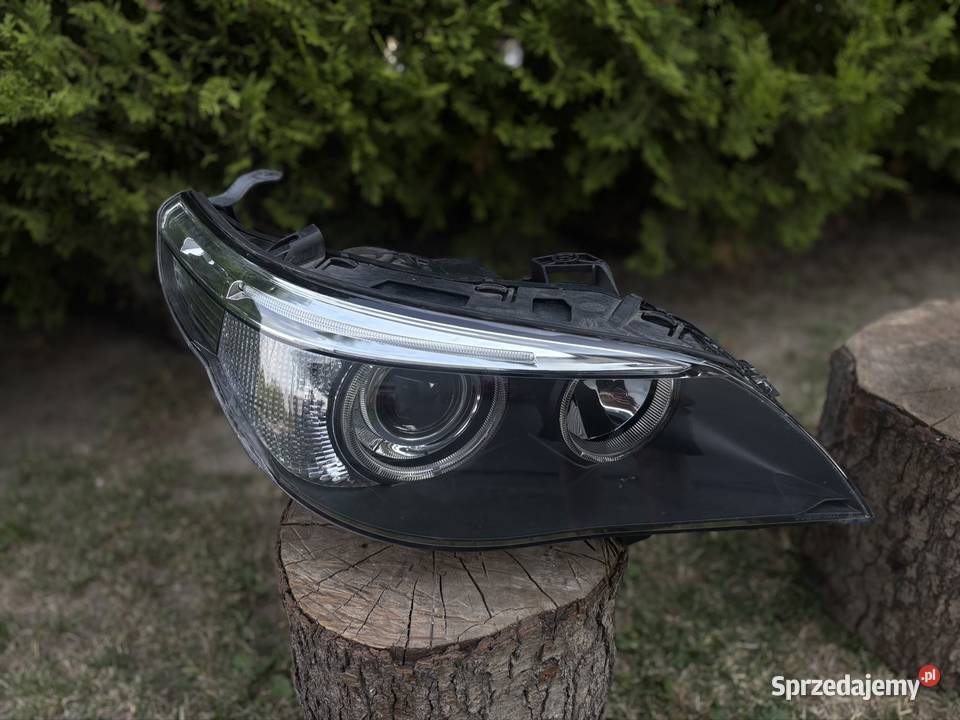 BMW E60 BiXenon Nieskrętny Komplet Lamp Przód Wieluń