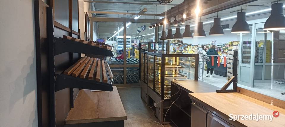 Komplet wyposażenie sklepu piekarniczego witryna Szczecin sprzedam