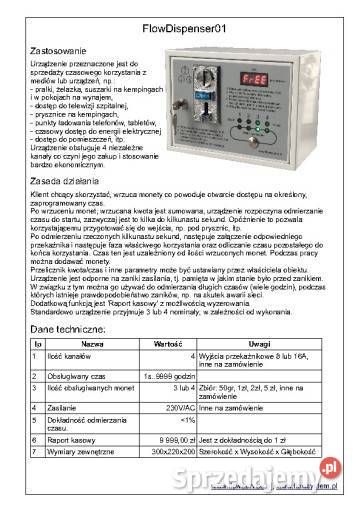 Automat wrzutowy Wrzutomat na monety licznik Solnica