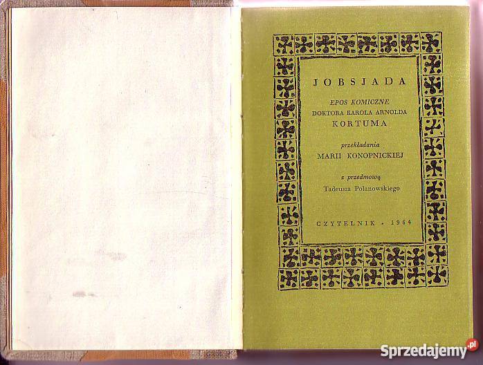 6774 JOBSJADA EPOS KOMICZNE DOKTORA KAROLA Proza i poezja Czyrna