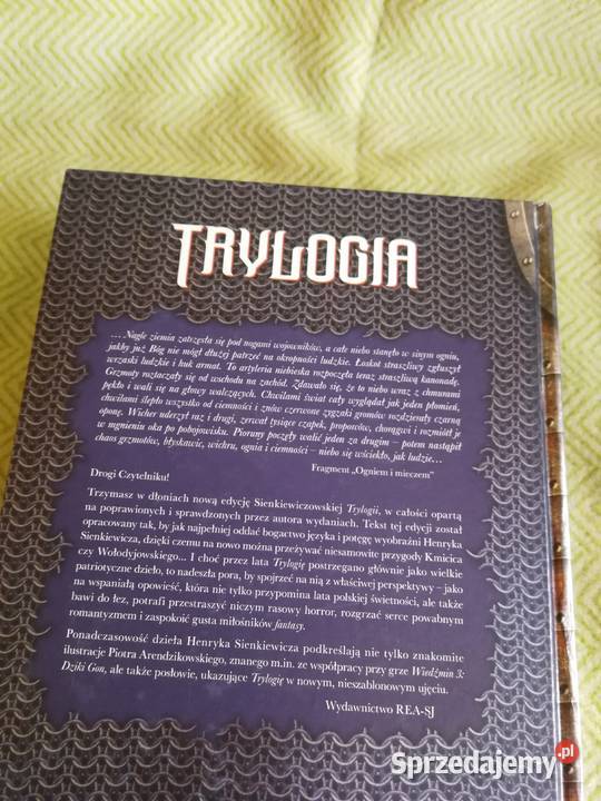 Trylogia Henryk Sienkiewicz Jednotomowe wydanie Kultura i Rozrywka Szczecin