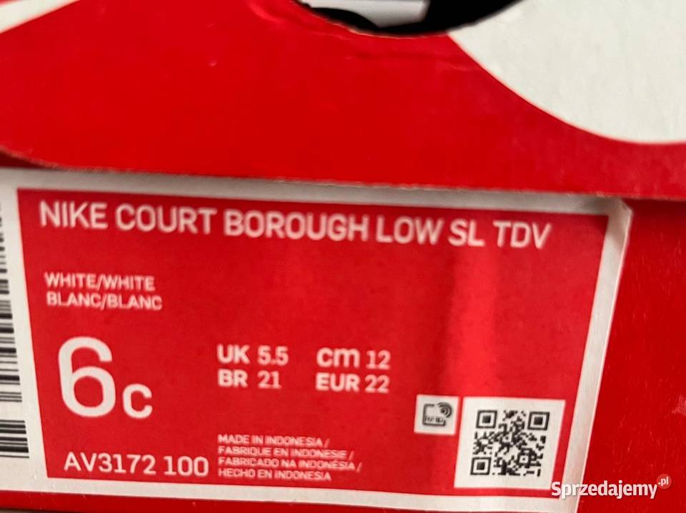 Adidasy dziewczynki NIKE COURT r22 12cm Gryfice