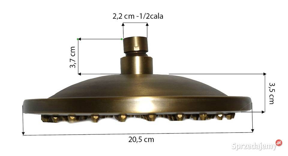 Deszczownica Retro mosiądz antyczny brąz wielkopolskie Poznań