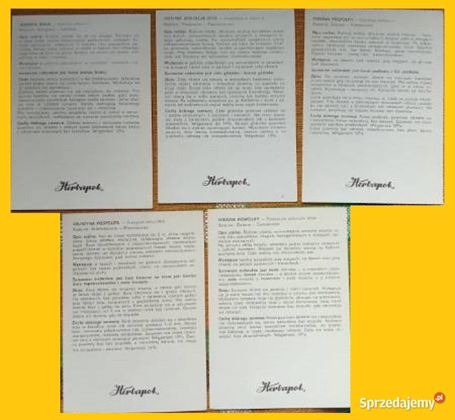 Karty roślin Herbapol zioła rośliny zielarstwo Łódź