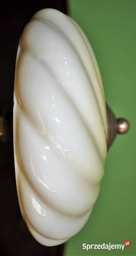 Stara lampka klosz beret w kolorze ecru Wysoka