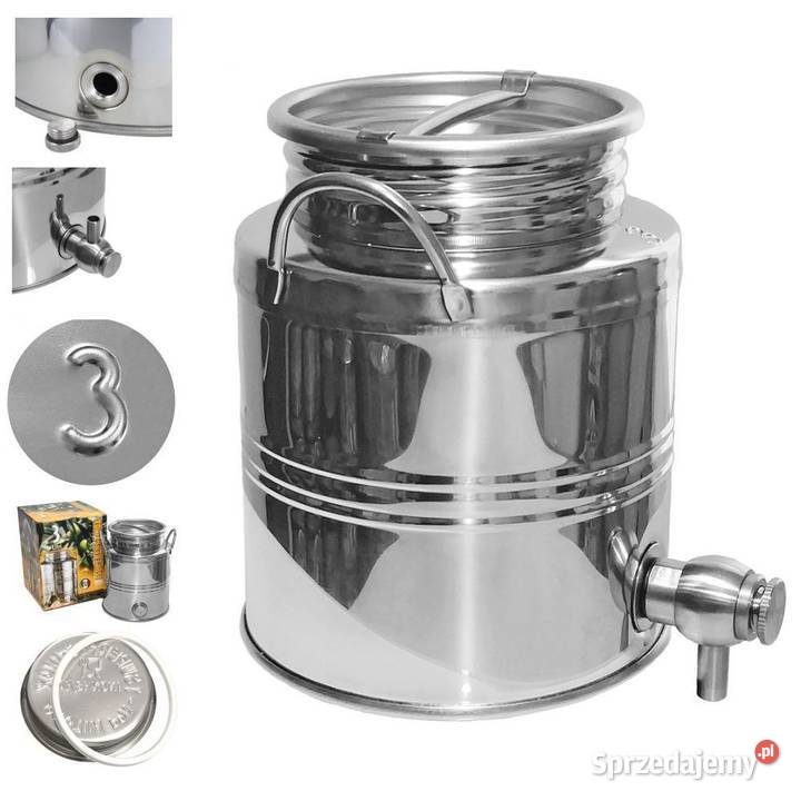 Beczułka ANTAŁEK bańka ze stali nierdzewnej inox śląskie