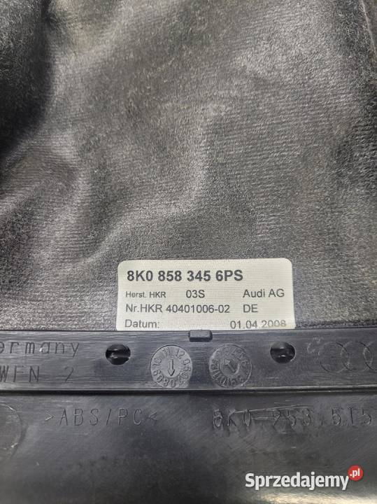 OSŁONA KOLUMNY KIER AUDI A4 B8 A5 8K0858345 6 osobowe śląskie Przystajń sprzedam