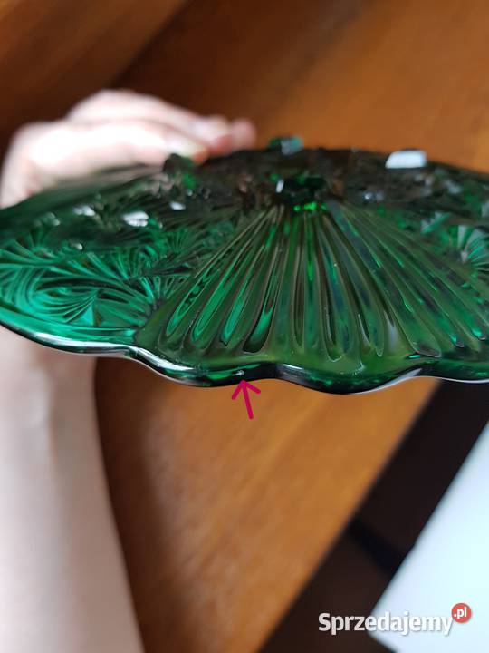 Talerzyk Wachlarze kat 1220 Ząbkowice kolorowe Porcelana i szkło Dąbrowa Górnicza