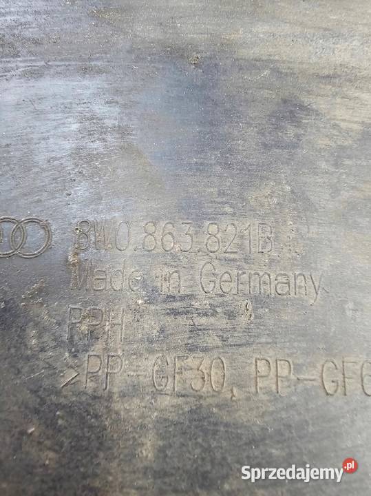 OSŁONA PŁYTA POD SILNIK AUDI A4 B9 8W0863821B śląskie