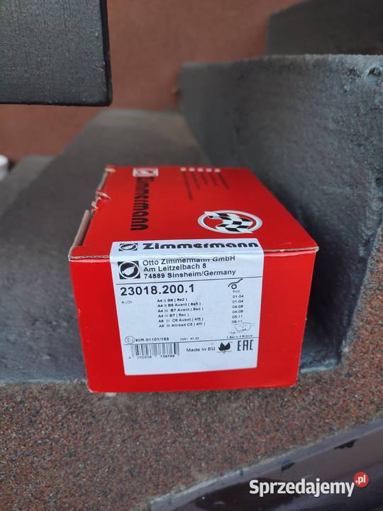 Klocki hamulcowe zimmermann 230182001 osobowe Garwolin sprzedam