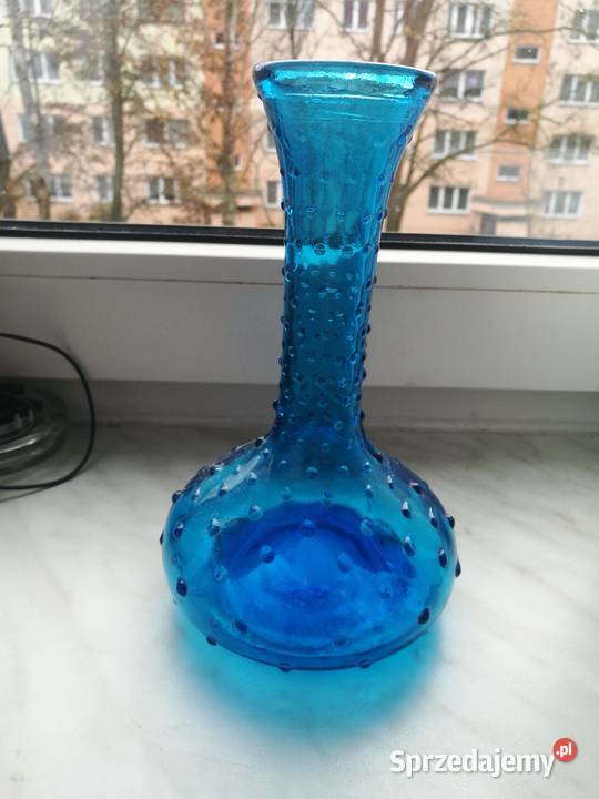 Turkusowy wazon z łezkami Choszczno