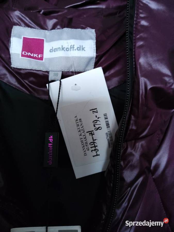 Kurtka damska nowa puchowa 38 fioletowa mazowieckie Warszawa