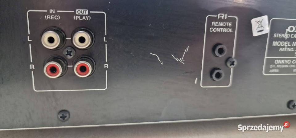 Onkyo TA RW 255 TARW255 magnetofon casette deck Międzychód
