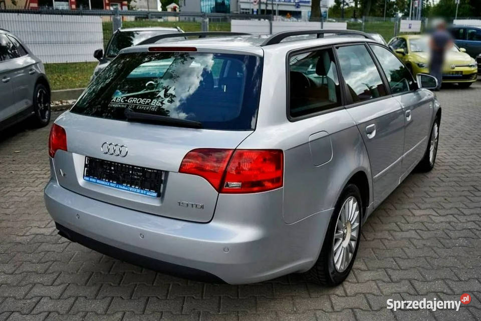 Audi A4 Avant 19TDI Klima alu 2007r KOMBI B8 lakier metallic mazowieckie Płock sprzedam