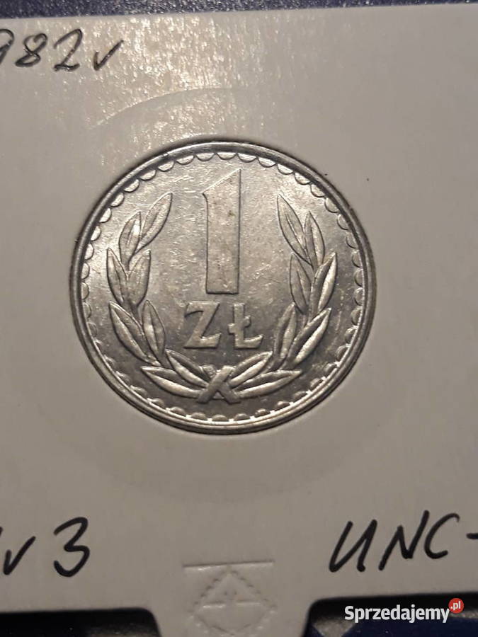 1 złoty 1982 r 3 około mennicze Konin