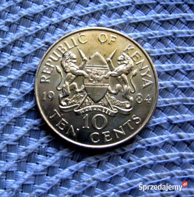 Kenia 10 Cent 1984r wielkopolskie Kalisz