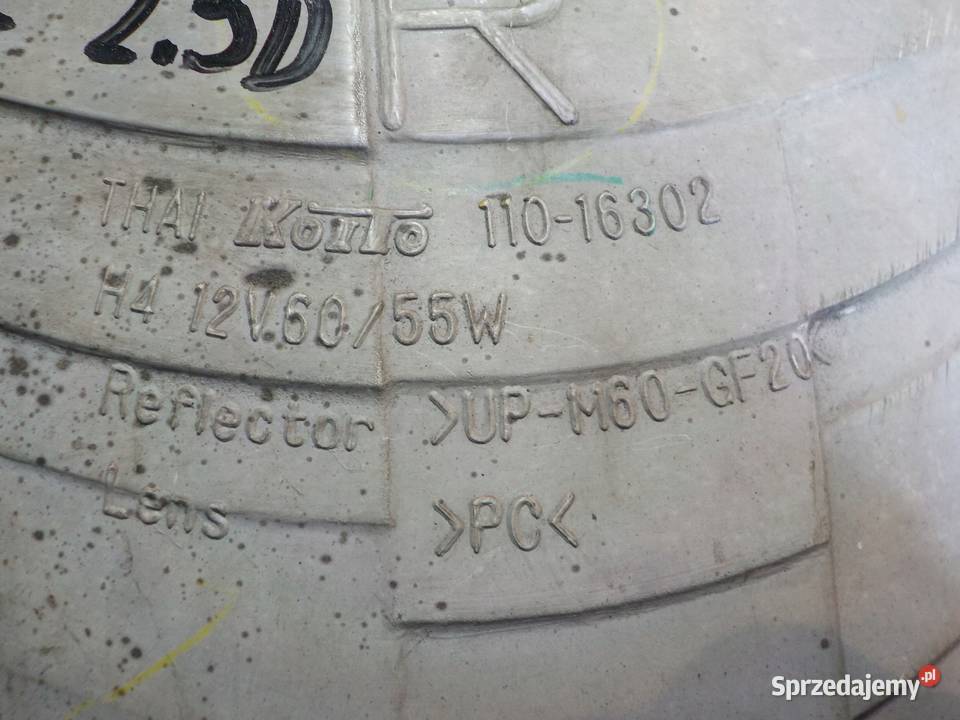 FORD RANGER III LIFT 25 D 04r lampa prawa przod osobowe