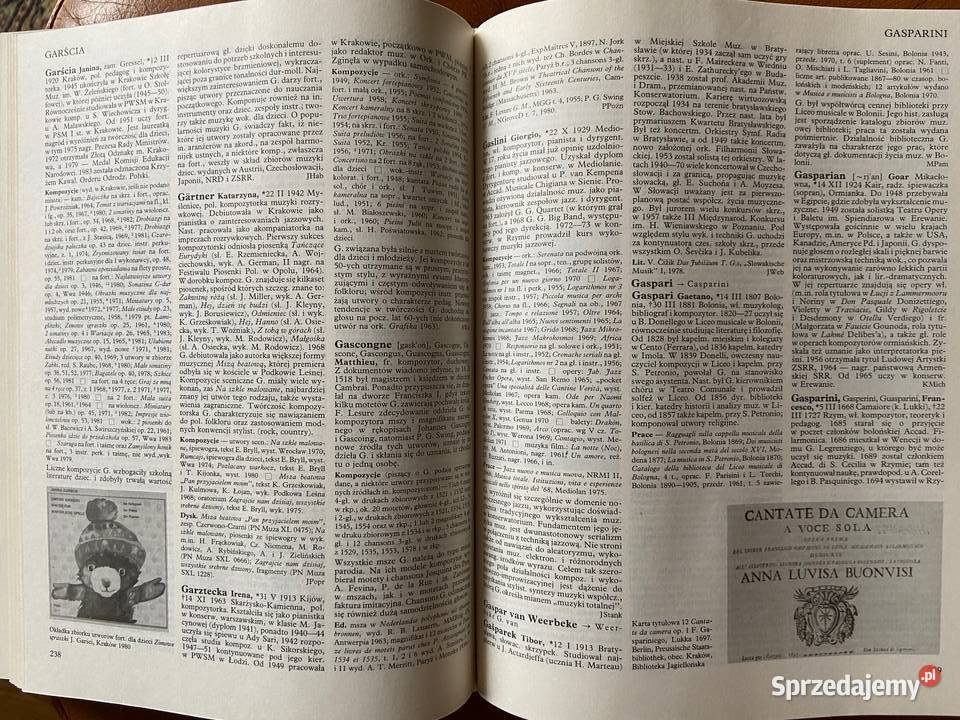 Encyklopedia Muzyczna PWM tom 3 EFG część Rok wydania 1987 Katowice