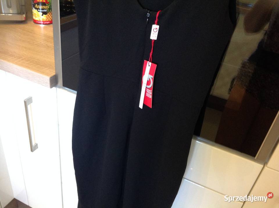 Sukienka Czarna Damska WAL G S falbana Nowa Nowa Sól