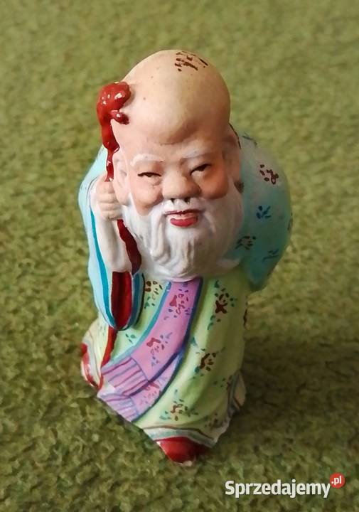 Chińska figurka Shou Xing do renowacji lata 5060 Katowice