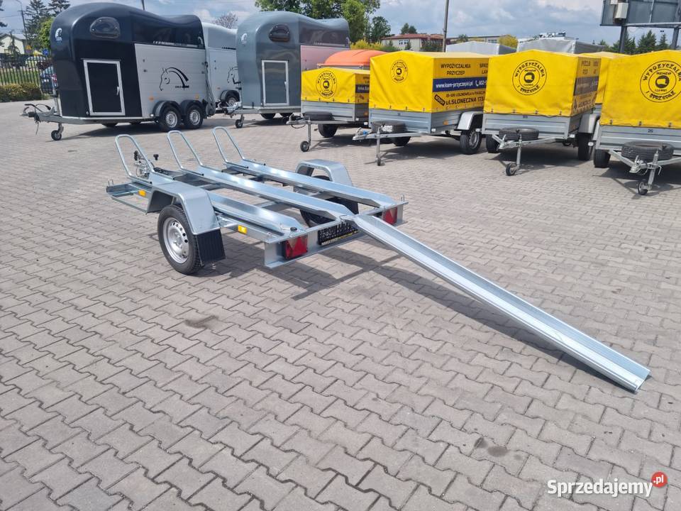 Przyczepa pod motocykl jeden nowa Niewiadów Lesznowola sprzedam