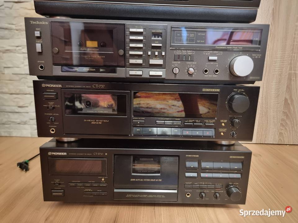 Unikat deck magnetofon technics M258R ładny Poznań sprzedam