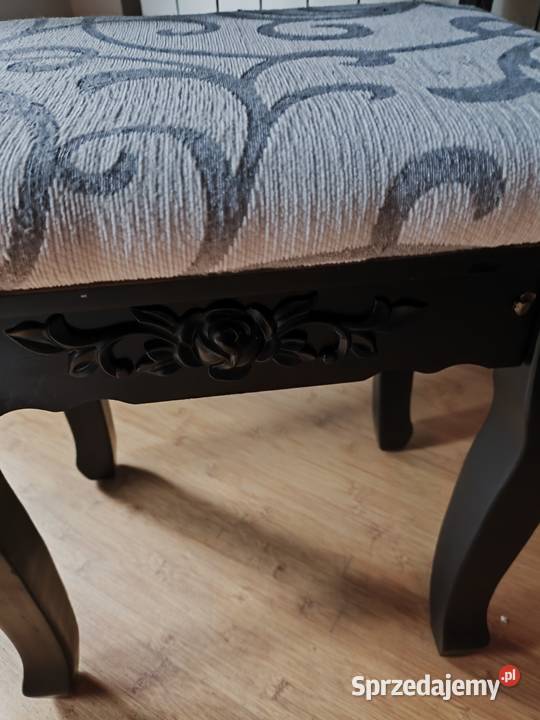 Toaletka trzy lustra drewno czarna róża wzór z Żyrardów sprzedam