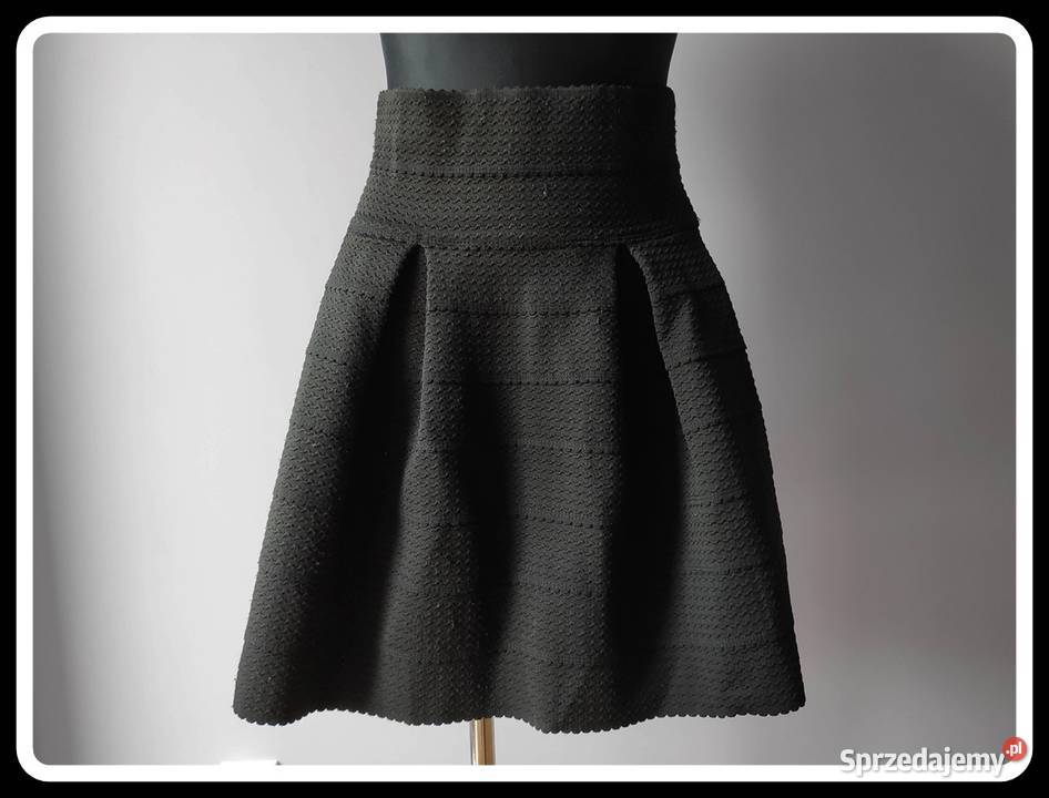 Czarna spódnica HM wysoki stan 38 M mazowieckie Płock