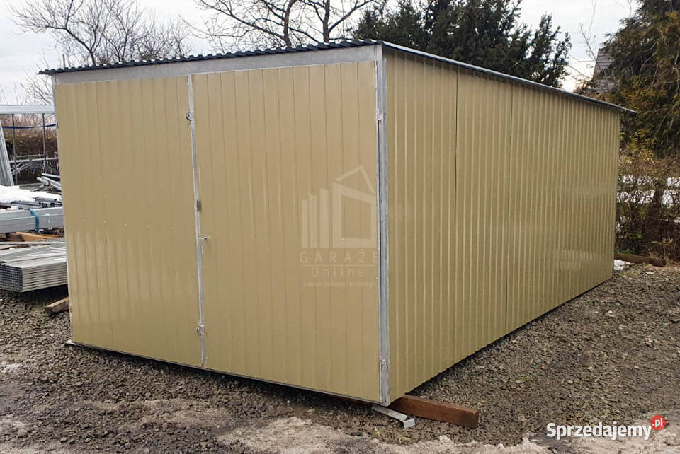 Garaż blaszany 3x5m II Gatunek blaszak na budowę 15m2 Chojnice