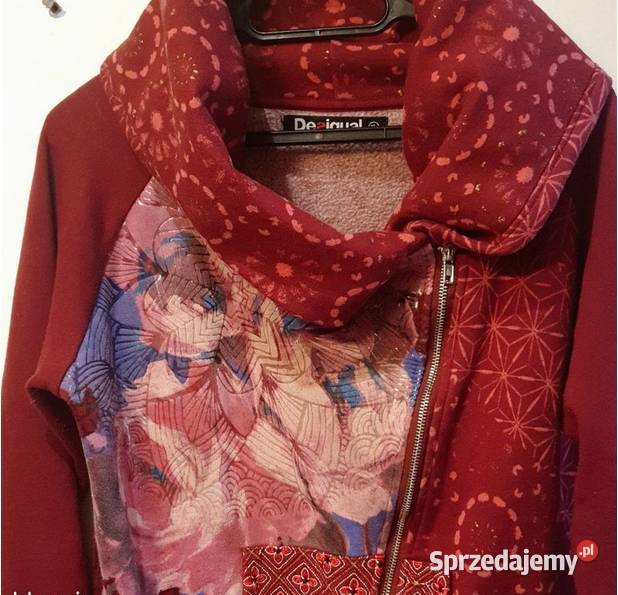 Bordowa bluza kurtka ramoneska Desigual r S Gdańsk