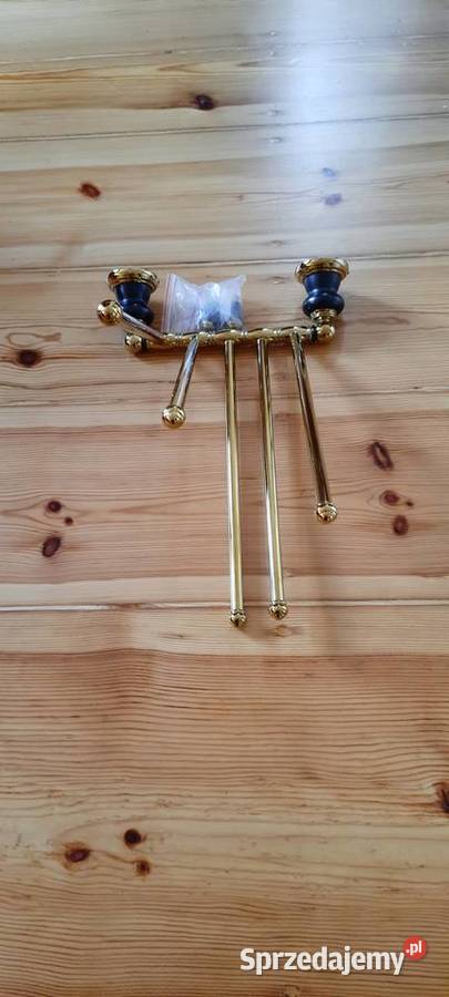 złoty uchwyt na ręczniki vintage retro 5ramienny Poznań