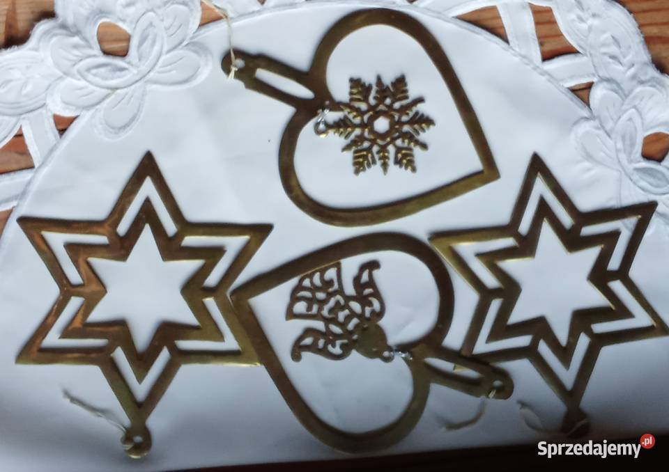 Mosiężne ozdoby świąteczne na Boże Narodzenie Prusim