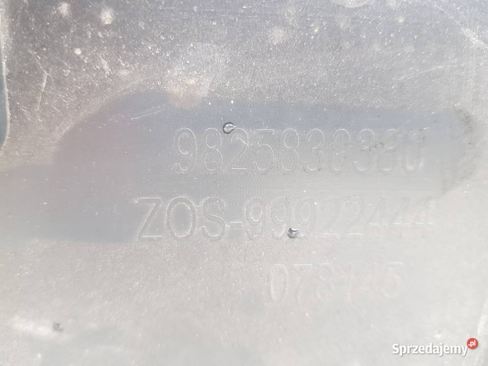 Peugeot 2008 II Płyta Pod Zderzak 9825830380 Rok produkcji 2020 Zderzaki Tychy