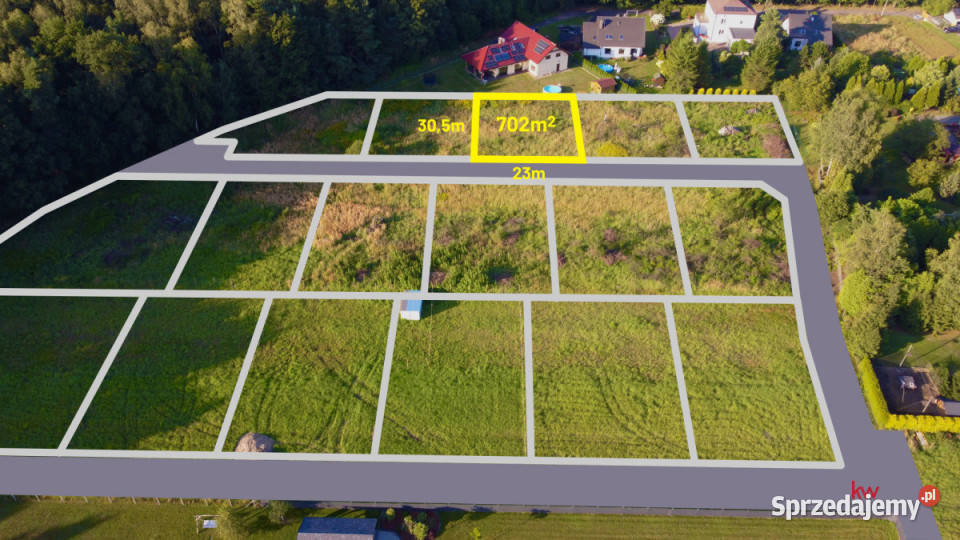 Działka Orzesze Pasieki 702m2