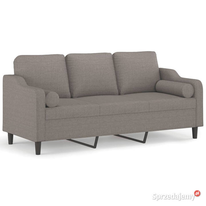 3osobowa sofa z poduszkami kolor taupe 180 Sofy i kanapy Warszawa