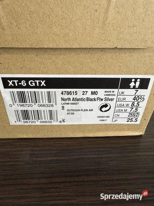 ButySneakersy Salomon XT6 478615 niebieski