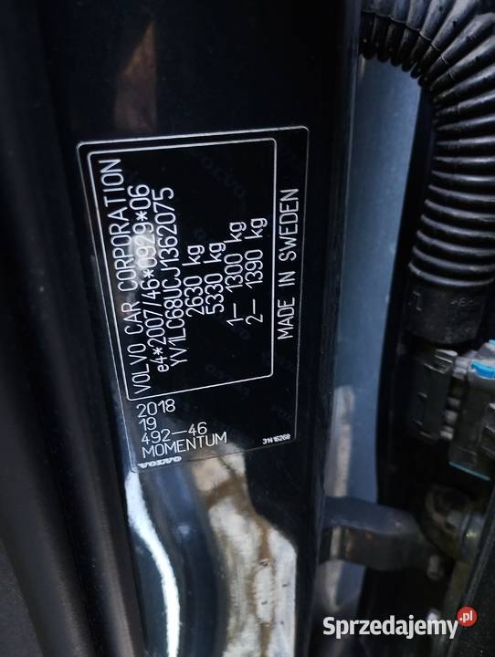 Volvo XC 90 AWD 2028 serwis super stan Rok produkcji 2018 Radom