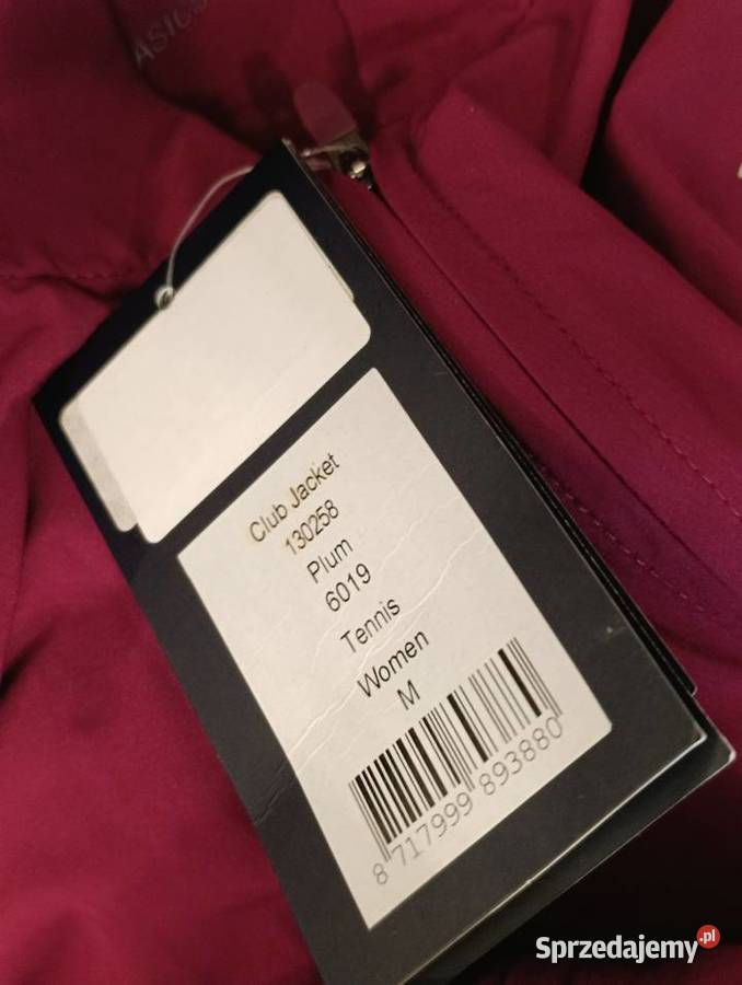 Asics Club Jacket Bluza tenisowa Plum 1302586019