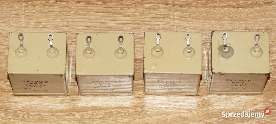 Kondensator papierowy hermetyczny UNITRA TELPOD