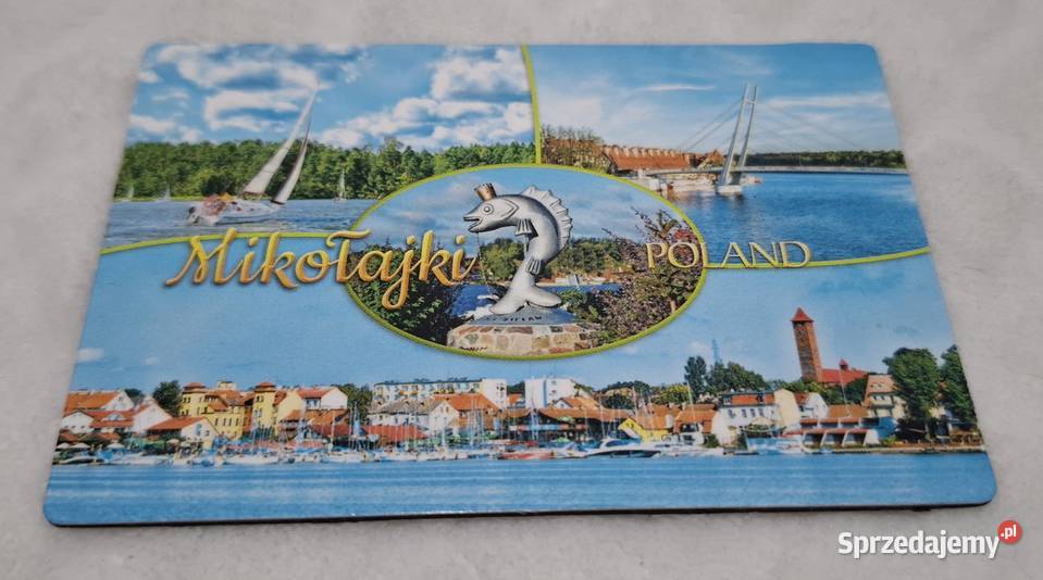 Magnes na lodówkę Mikołajki Poland 9x6 Kolekcje Dom i Ogród