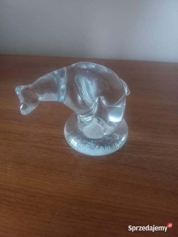Figurka szklana Miś polarny Toruń sprzedam