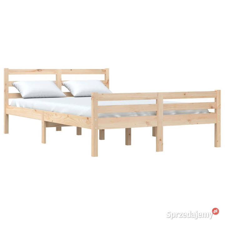 Rama łóżka lite drewno podwójna 135x190 WM814794 Warszawa sprzedam