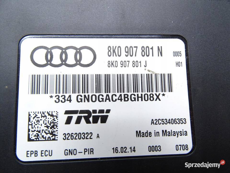 MODUŁ STEROWNIK HAMULCA RĘCZNEGO AUDI A4 B8 A5