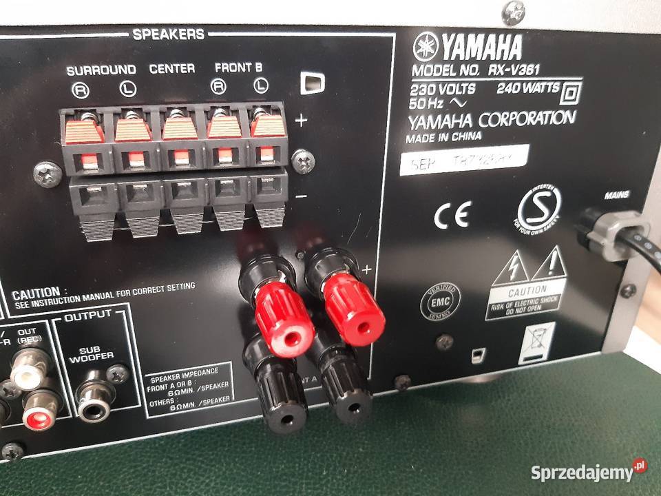 Amplituner kina domowego Yamaha RXV361 Wielbark sprzedam
