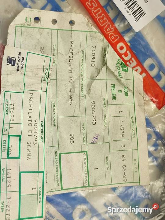 USZCZELKA GUMOWA IVECO NOWA ORYGINALNA 90553793 lubelskie