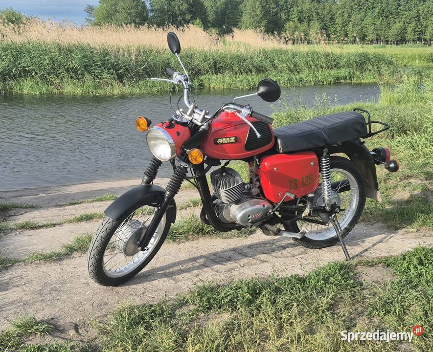 Motocykl MZ TS 125 150 DDR PRL Sprawna 123456km Grajewo