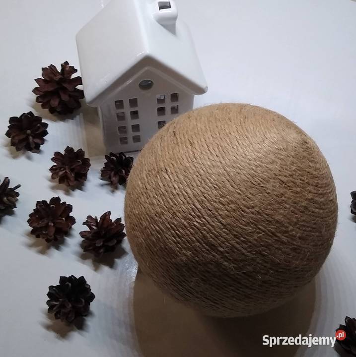 Kula Styropianowa Bombka Baza Juta Handmade pomorskie Gdańsk