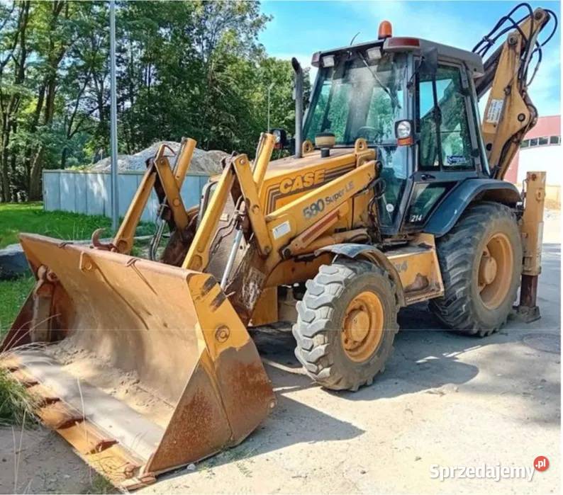 Koparko Ładowarka CASE 580 SLE teleskop jcb cat zachodniopomorskie Dziedzice