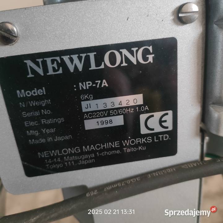 Zszywarka do worków newlong np7A Hajnówka