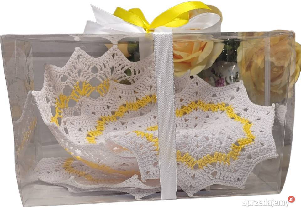 Komplet serwetek z miseczką na słodycze Krzywaczka